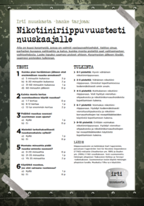 nikotiiniriippuvuustesti nuuskaajalle